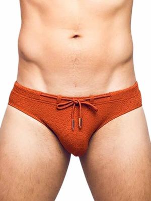 2Eros V30 Textured Swim Brief Signet Carmine - Size: L