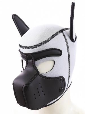 Rude Rider Neoprene Puppy Hood White/Black, M size