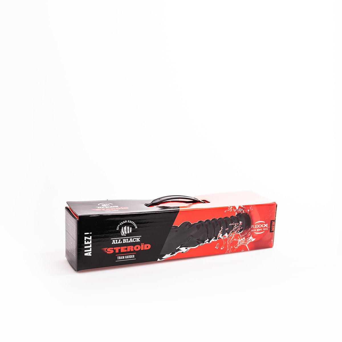 All Black Steroid Allez Dildo, 40 cm