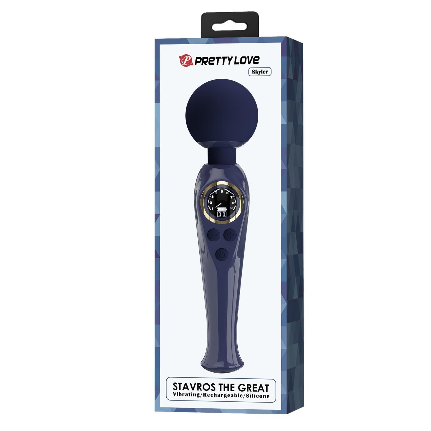 PRETTY LOVE - Stavros the Great LED Wand Massager 22,5 cm, Purple