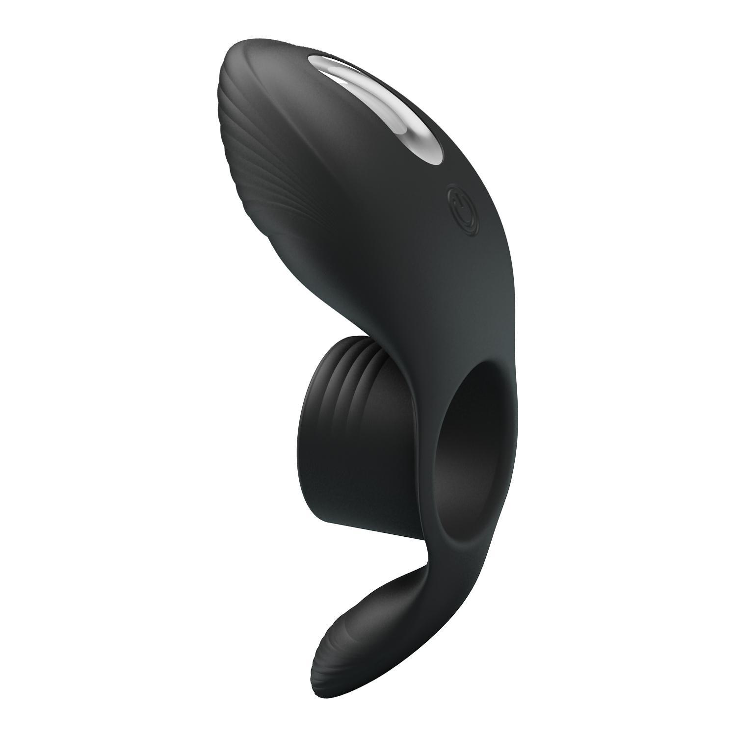 PRETTY LOVE - Vibration Penis Sleeve , 7 functions of vibrationwaterproof, memoryUSB rechargeablesilicone L:110mm W:45mm H:47mm