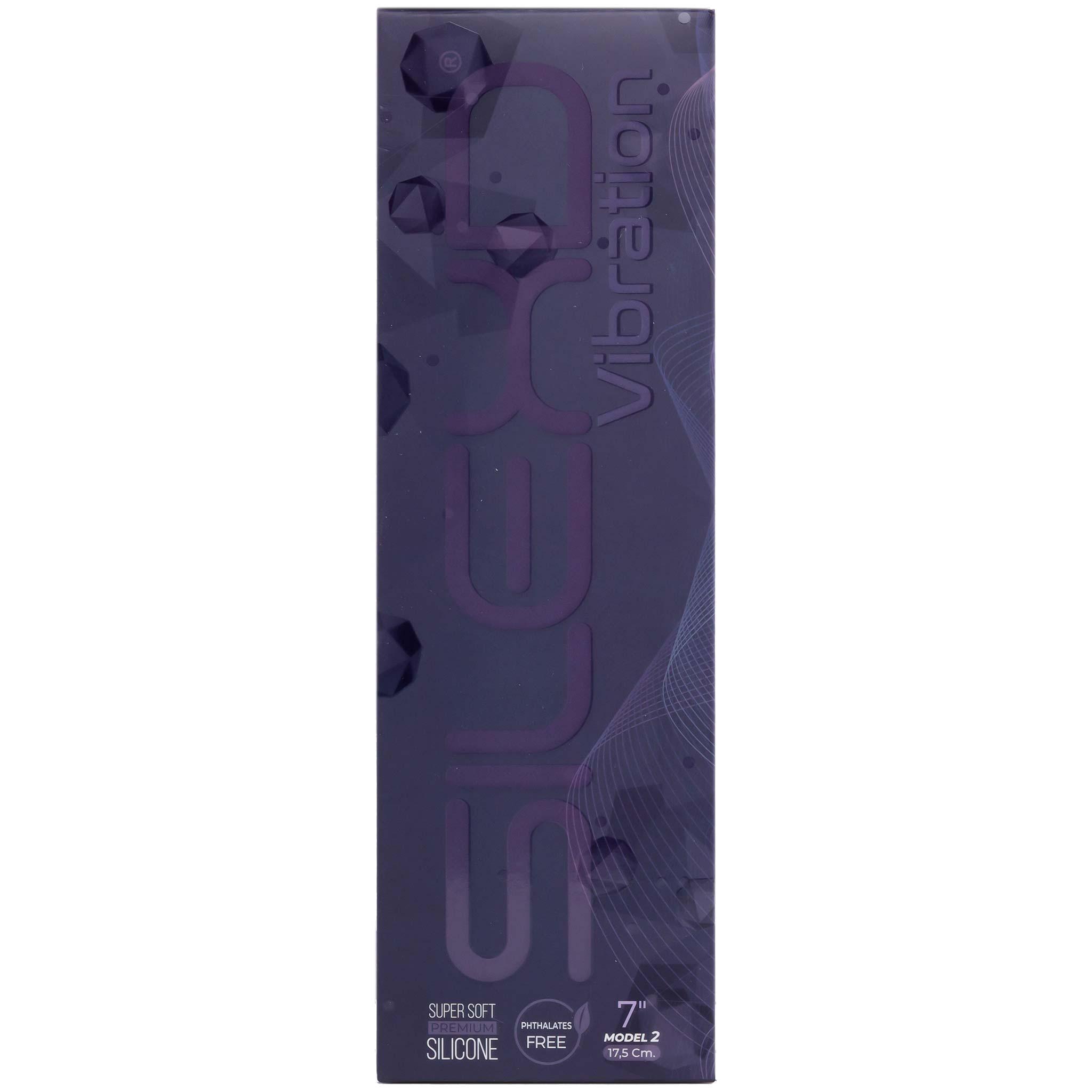 SILEXD Premium Silicone Dildo Model 2 Vibration, 17,5 cm, Light skin