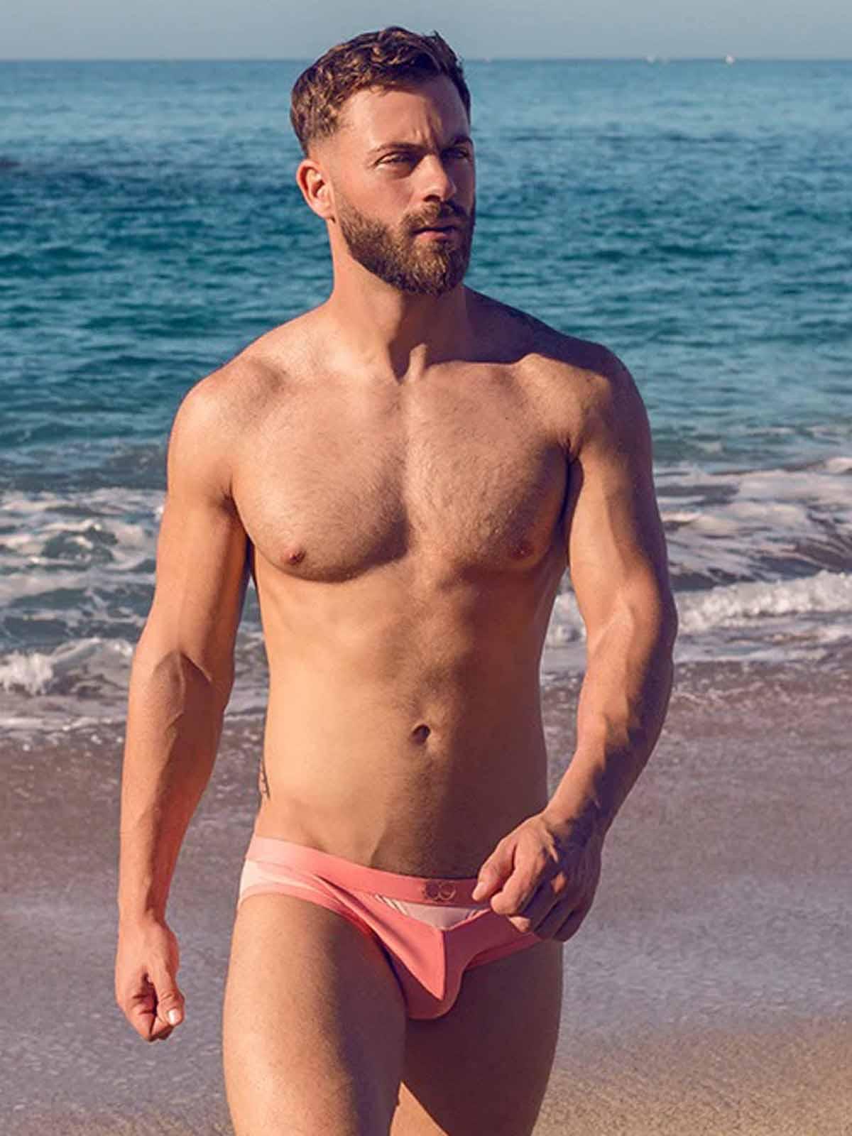 2Eros Swim Brief VB13 BLK Label Coral - S: L