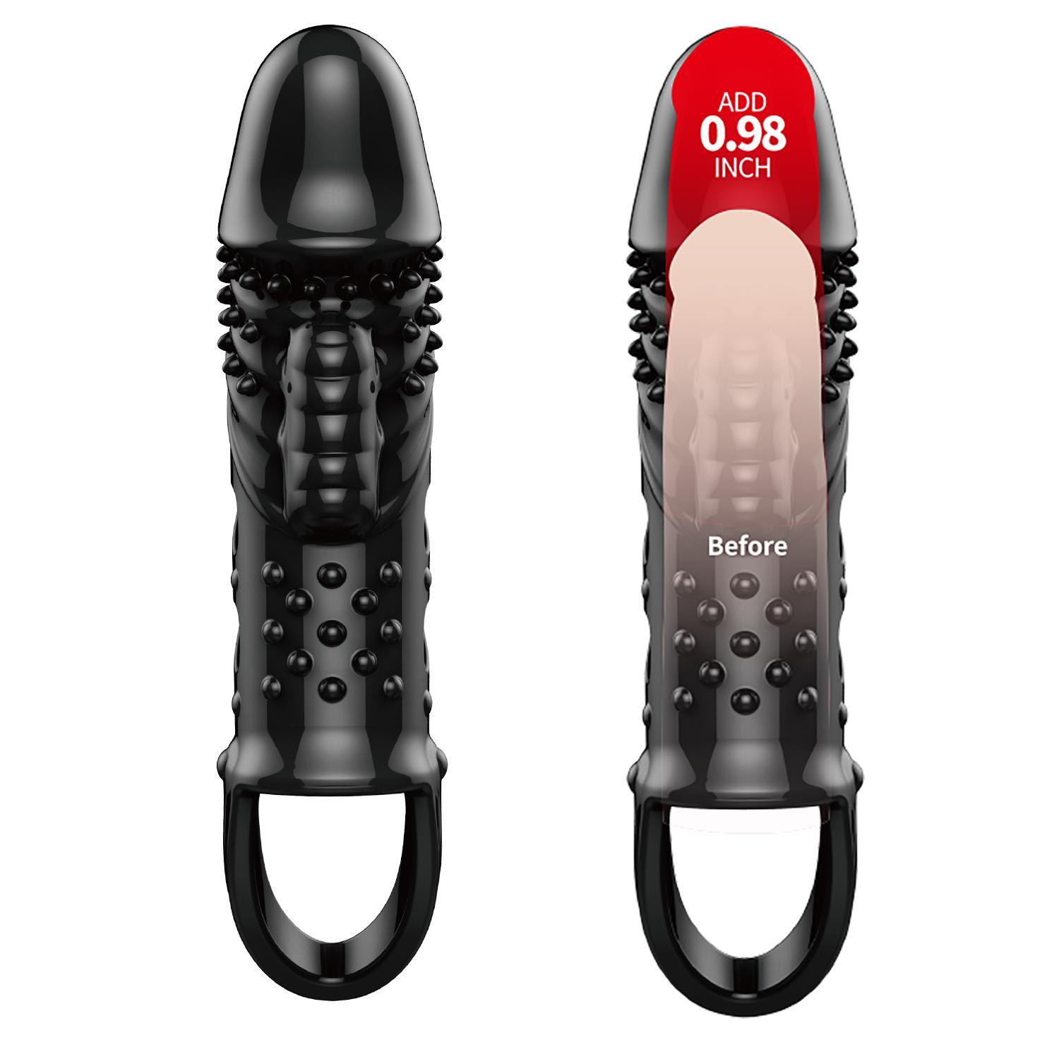 PRETTY LOVE - Cecelia, TPR material, penis sleeve, vibration, 3LR936 battery. 40.5*185
