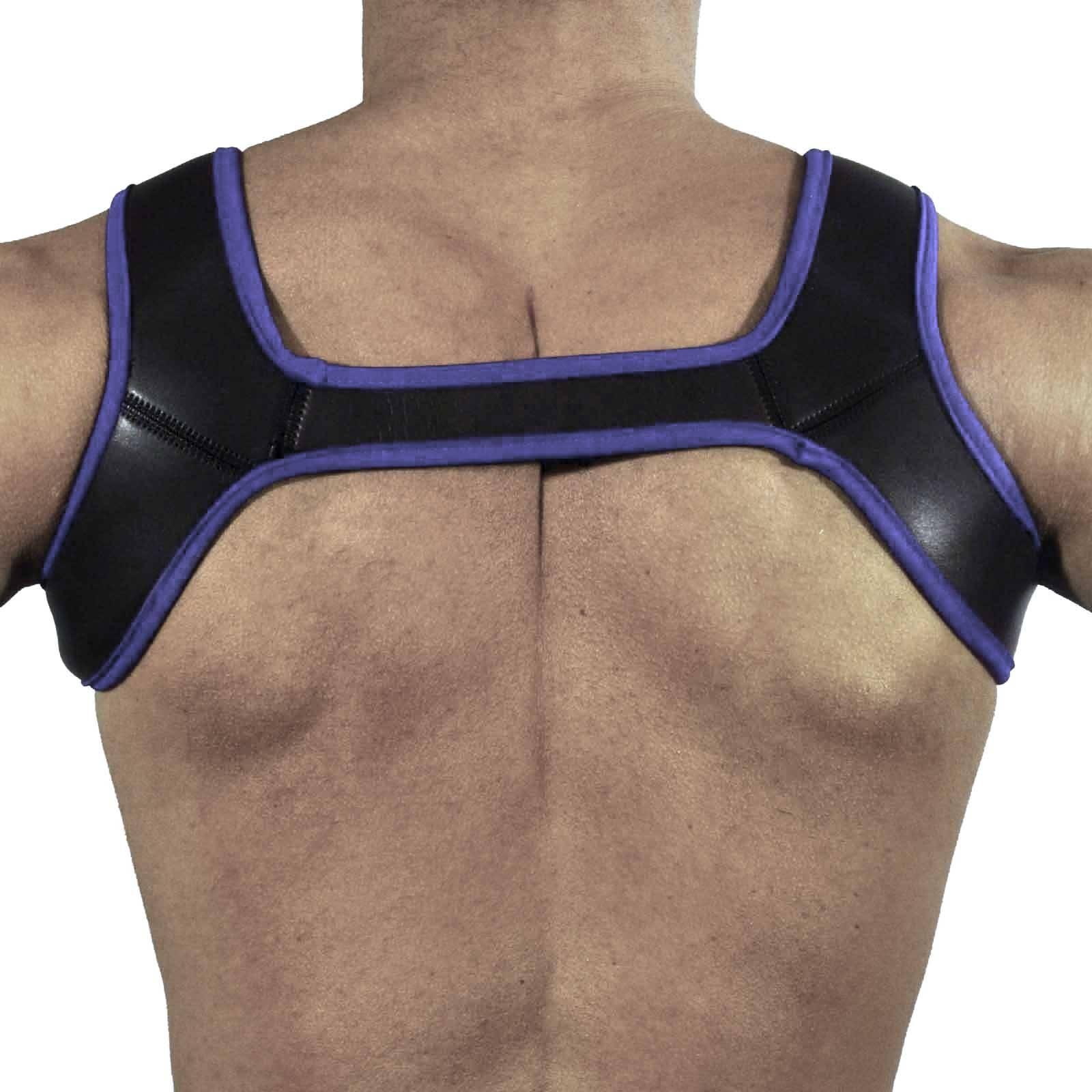 Rude Rider Neoprene Harness Black/Purple, M size