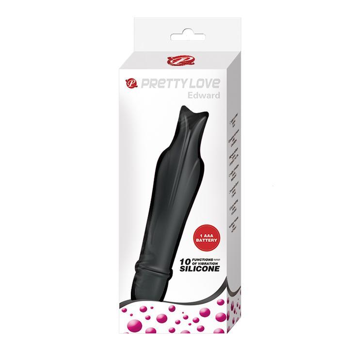 PRETTY LOVE - Edward, 10 Functions of vibration, 1 AAA battery, silicone, waterproof L:145mm ?:29mm