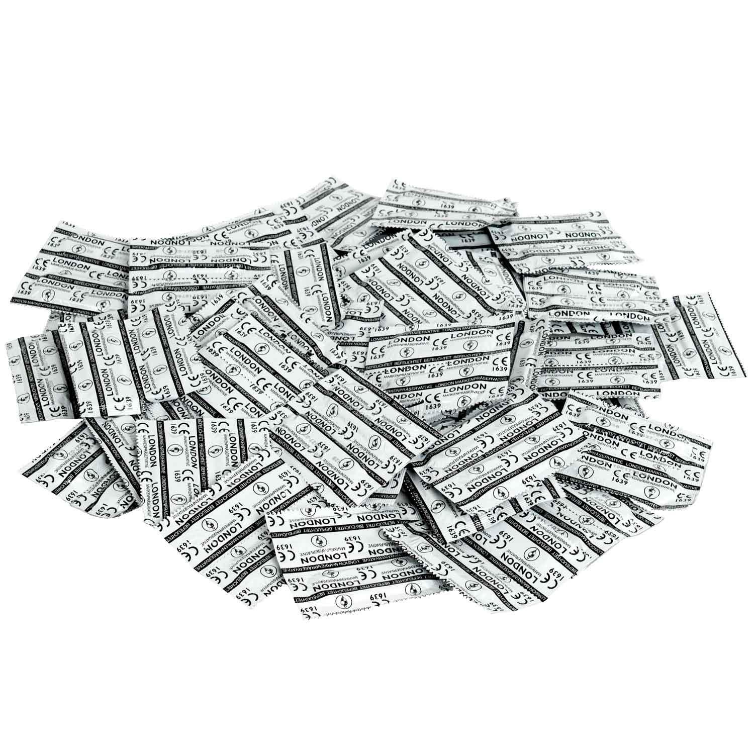 LONDON Q 600 Condoms,  100 pcs, Extra Moist, Ø 52mm, 185mm