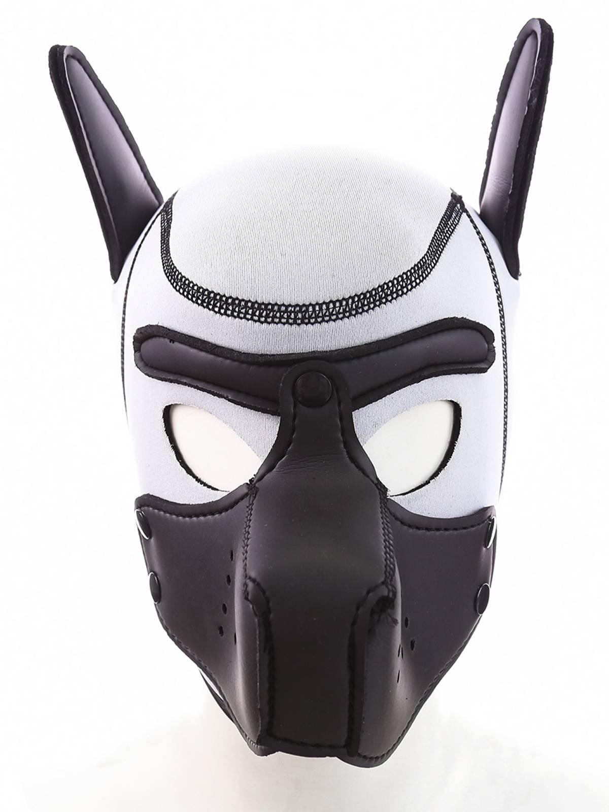 Rude Rider Neoprene Puppy Hood White/Black, M size