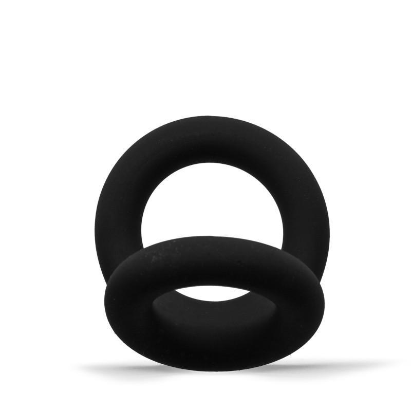 Rude Rider Shaft and Ball Ring Thin Large, Black