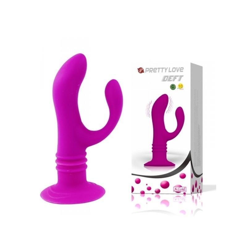 Pretty Love Deft Adult Toys Plug Vibrator, 13,5 cm, Purple
