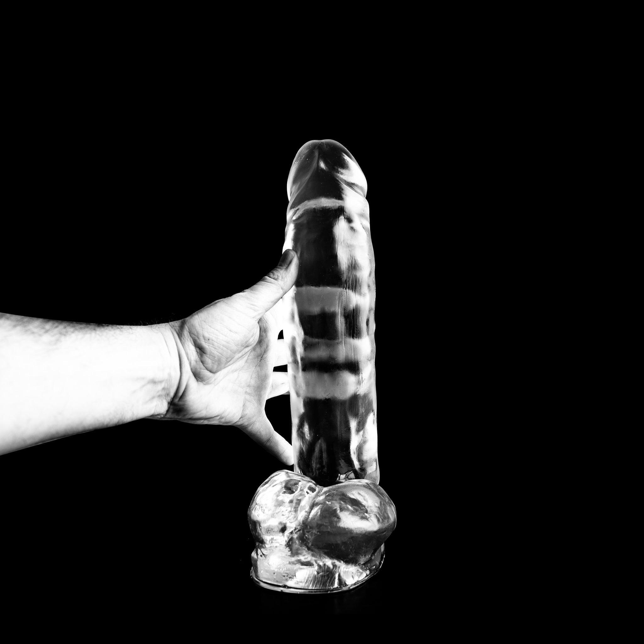 Dark Crystal Maz Dildo, 35 cm, Clear