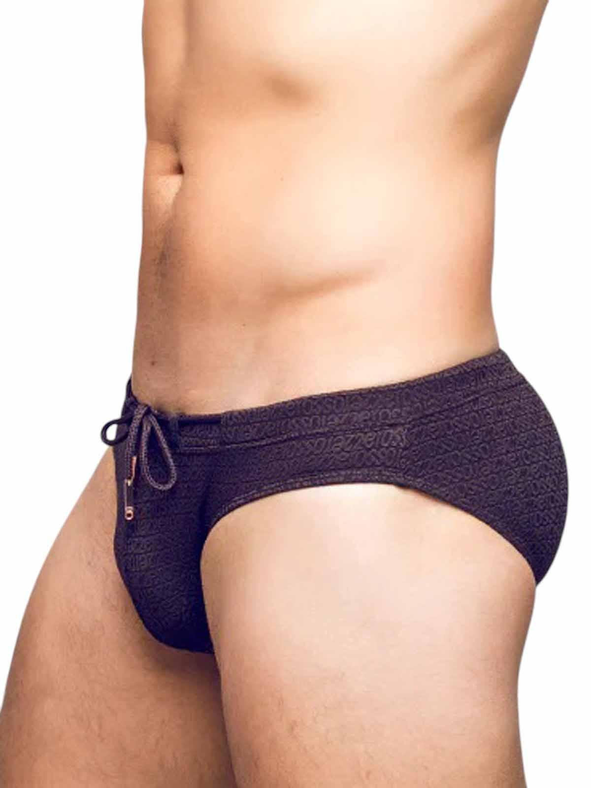 2Eros V30 Textured Swim Brief Signet Black - Size: L