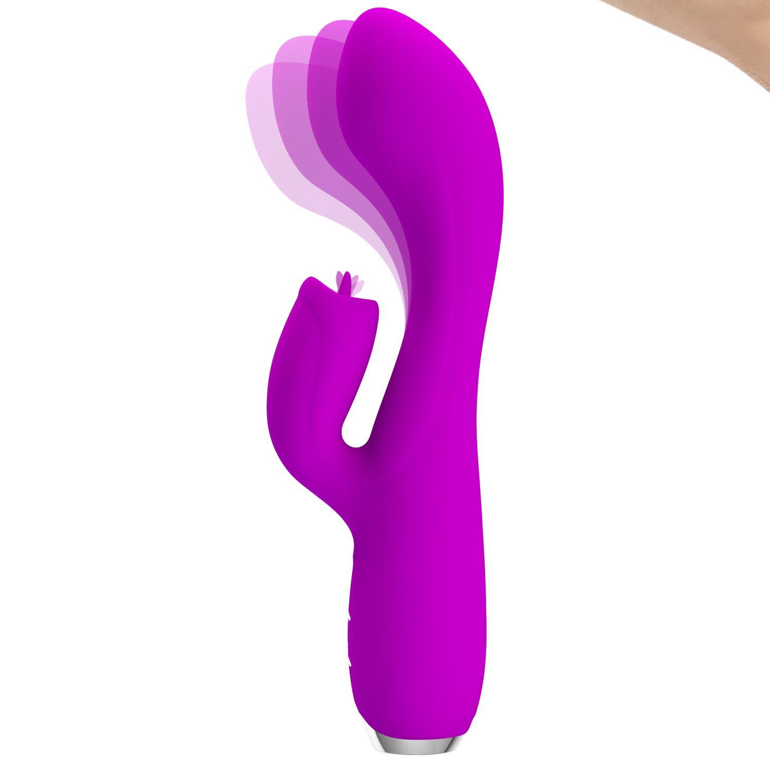 PRETTY LOVE - Gloria, 12 functions of vibration3 functions of lickeringsiliconeUSB rechargeable 36-199