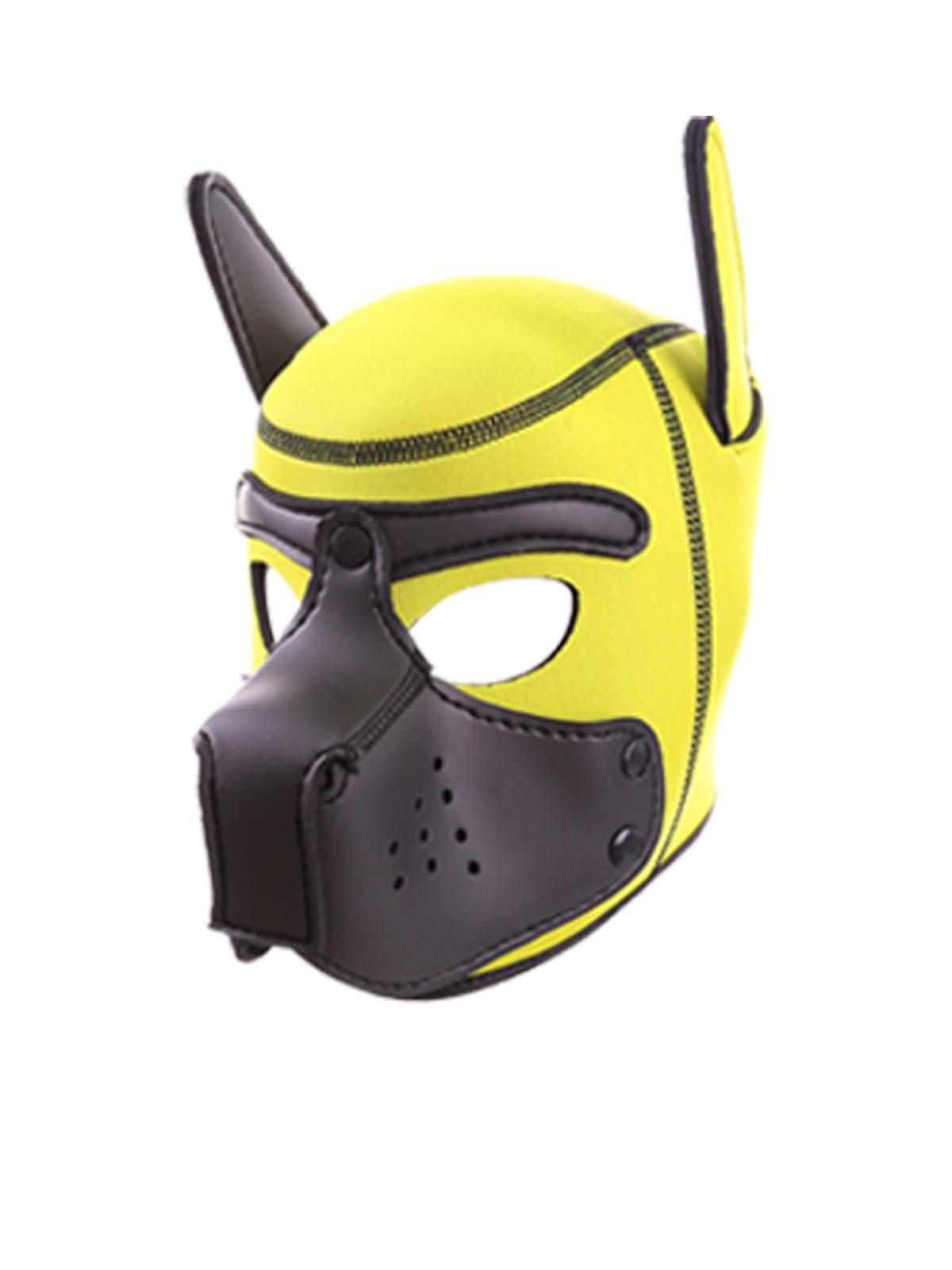 Rude Rider Neoprene Puppy Hood Yellow/Black, M size