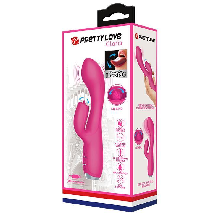 PRETTY LOVE - Doreen, 12 functions of vibration3 functions of lickeringsiliconeUSB rechargeable 36-199