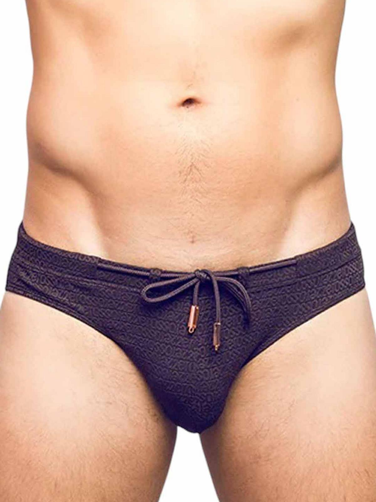 2Eros V30 Textured Swim Brief Signet Black - Size: L