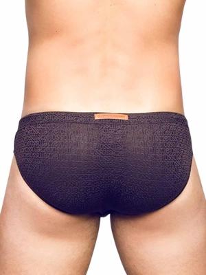 2Eros V30 Textured Swim Brief Signet Black - Size: L
