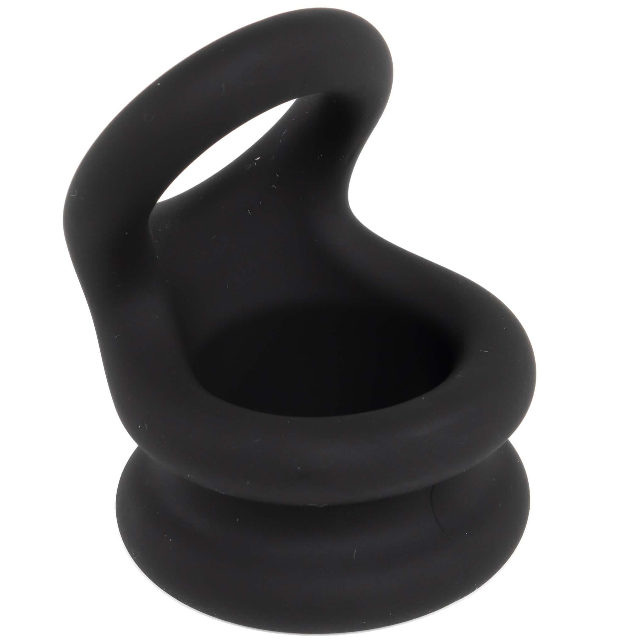 Rude Rider Shaft and Ball Ring Thick Small, Ball Stretcher, Black