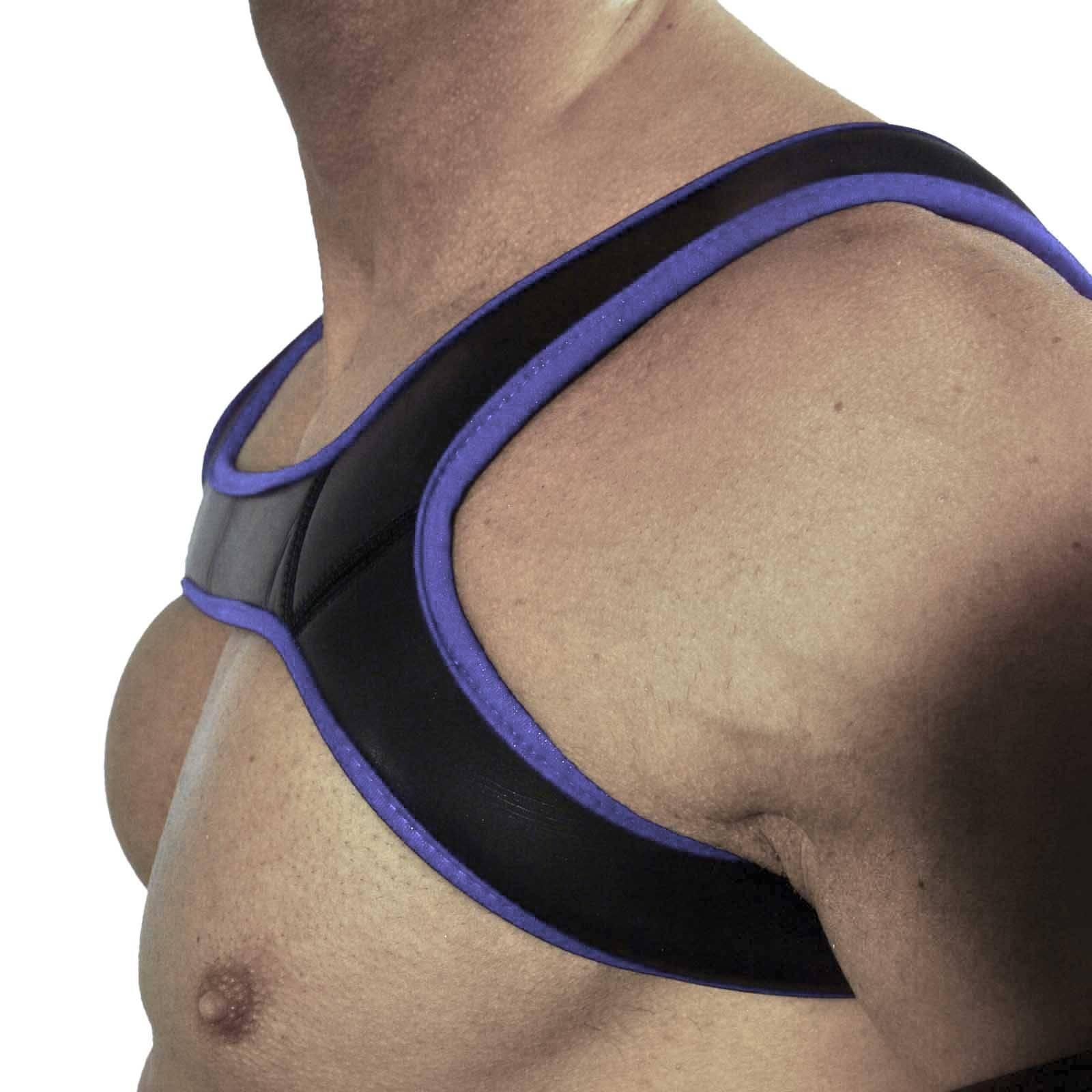 Rude Rider Neoprene Harness Black/Purple, M size