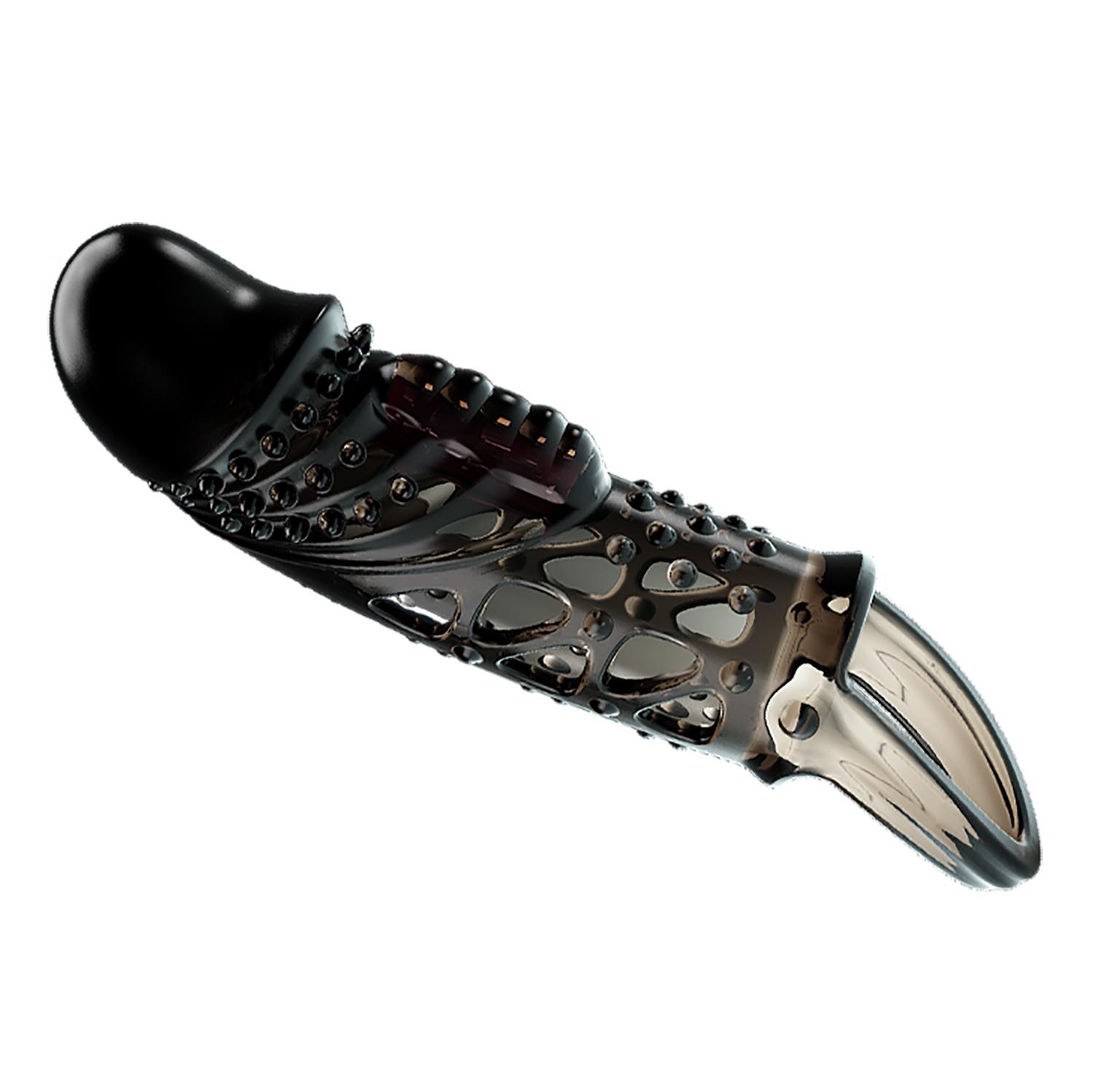 PRETTY LOVE - Cecelia, TPR material, penis sleeve, vibration, 3LR936 battery. 40.5*185