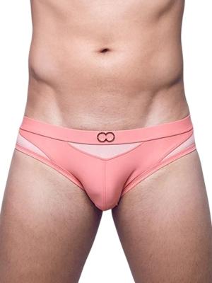 2Eros Swim Brief VB13 BLK Label Coral - S: L