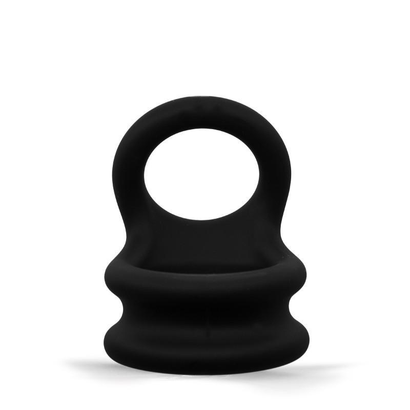 Rude Rider Shaft and Ball Ring Thick Medium, Ball Stretcher, Black