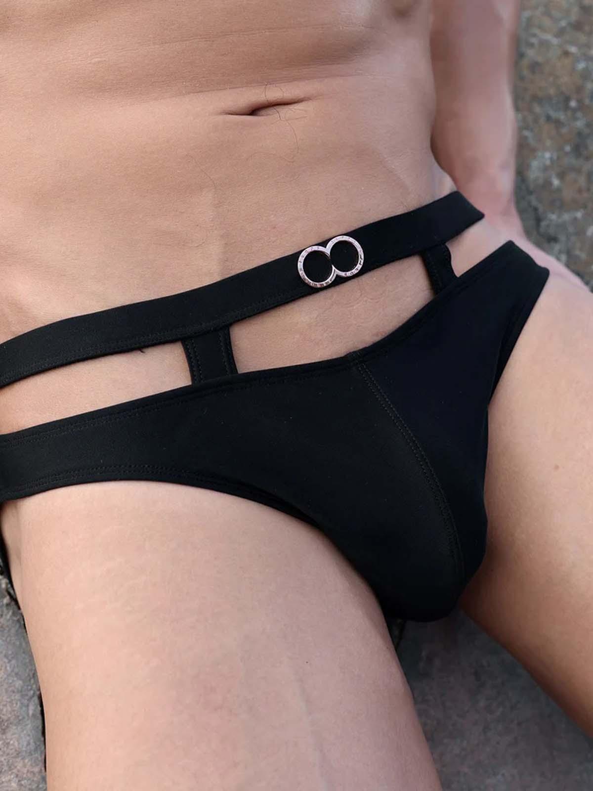 2Eros BLK Label No.7 Swim Brief Black - Size: L