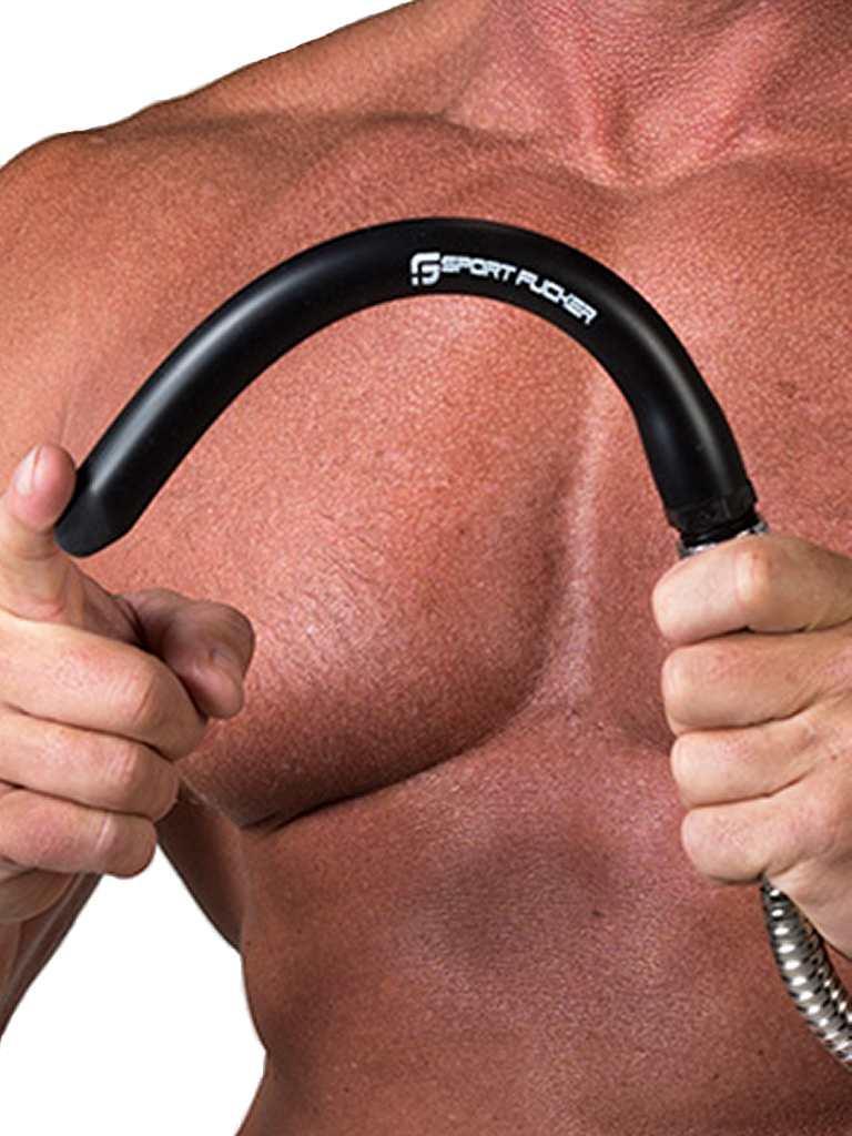 Sport Fucker Locker Room Anal Shower Nozzle, 30 cm, Black