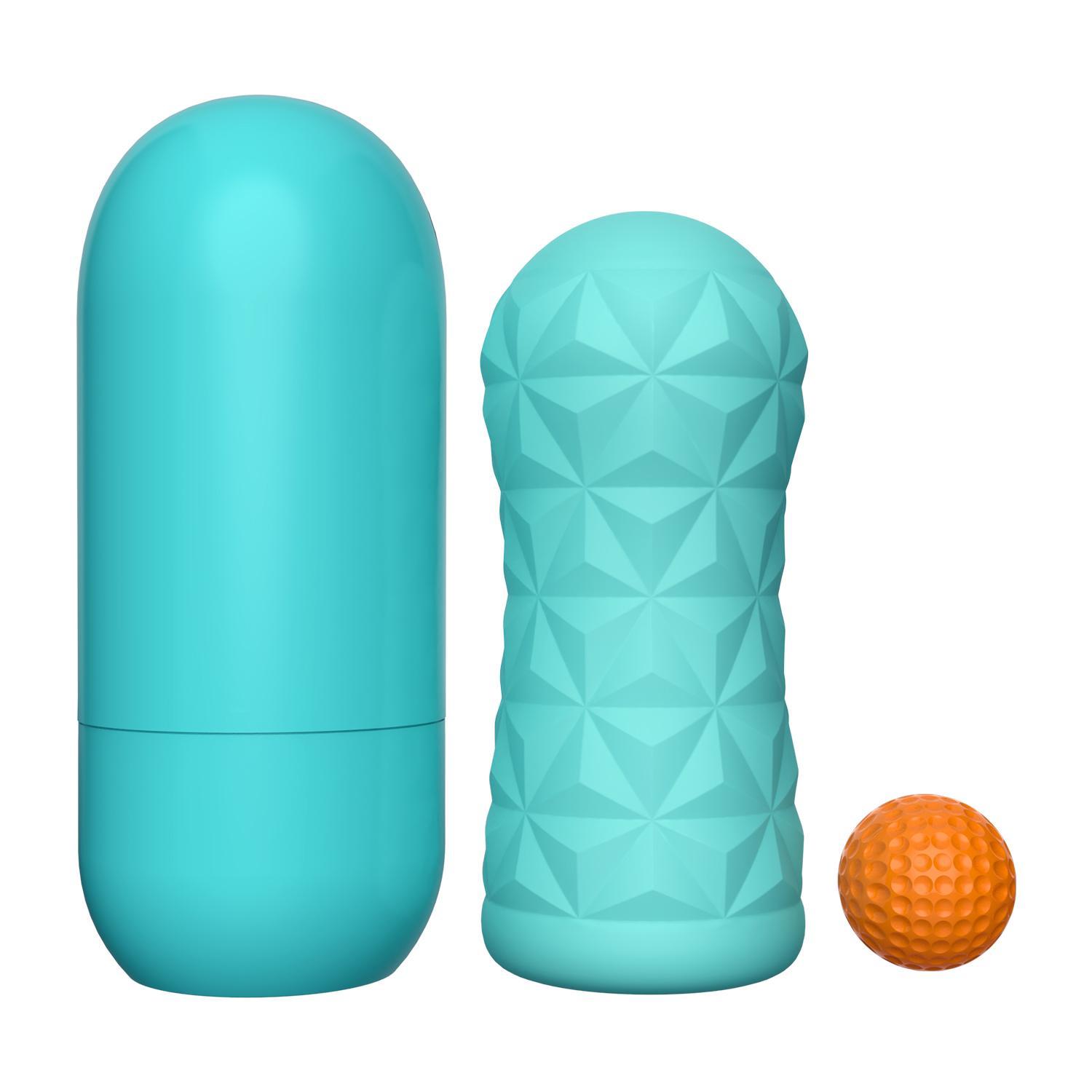 PRETTY LOVE - Victoria Masturbator with Stimulation Ball, Turquoise