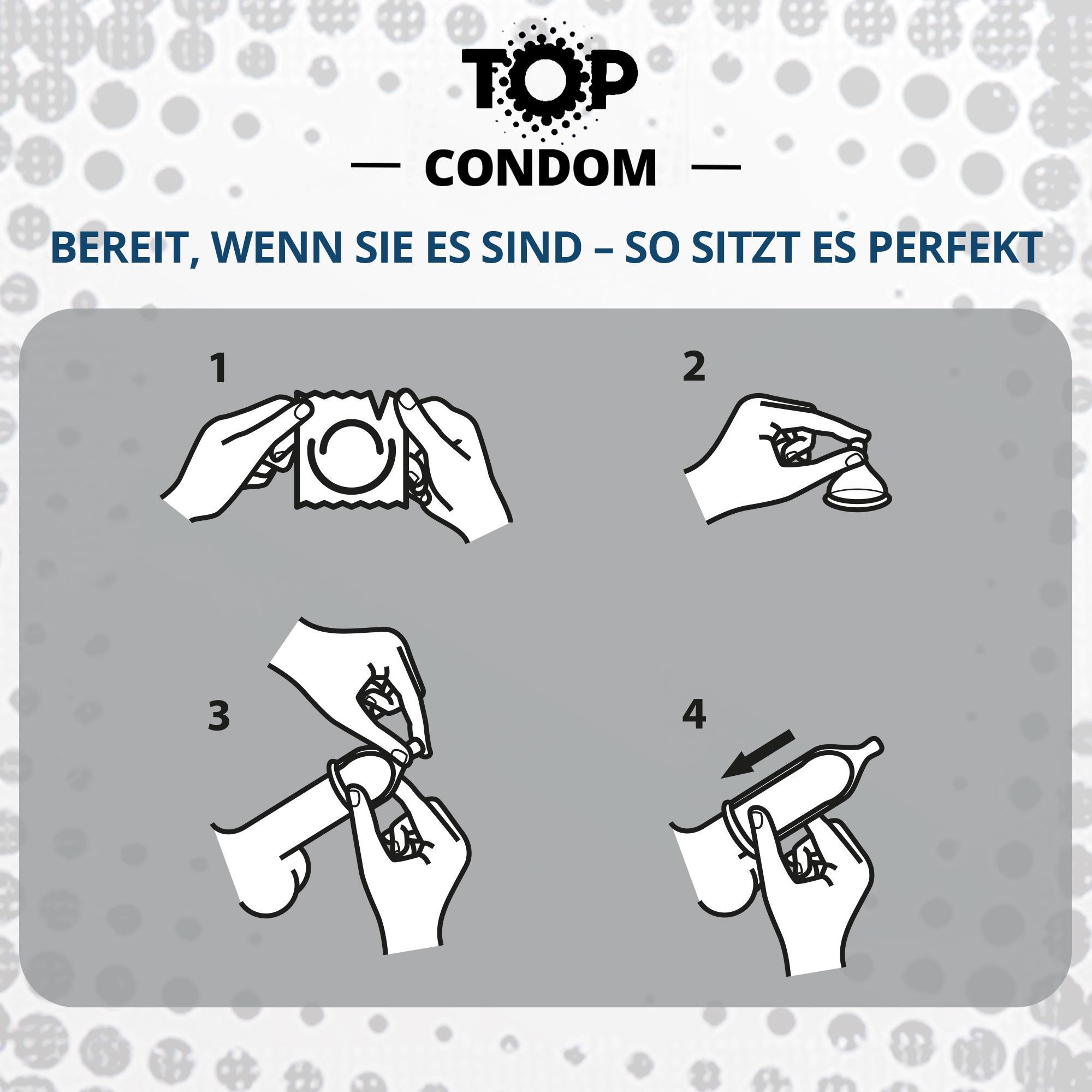TOP Condoms Standard: What A Pleasure - Standard Fun, Packs of 12