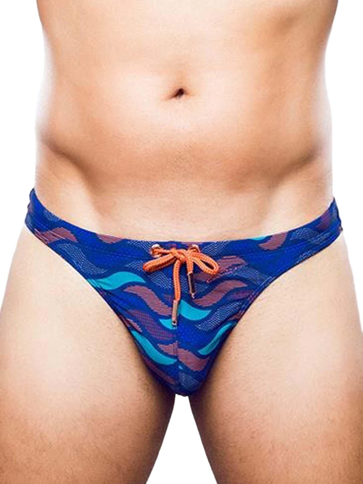 2Eros Print Swim Thongs V80 Ocean Blue - Size: L
