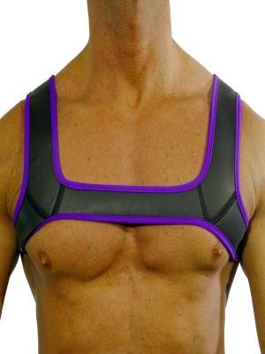 Rude Rider Neoprene Harness Black/Purple, M size