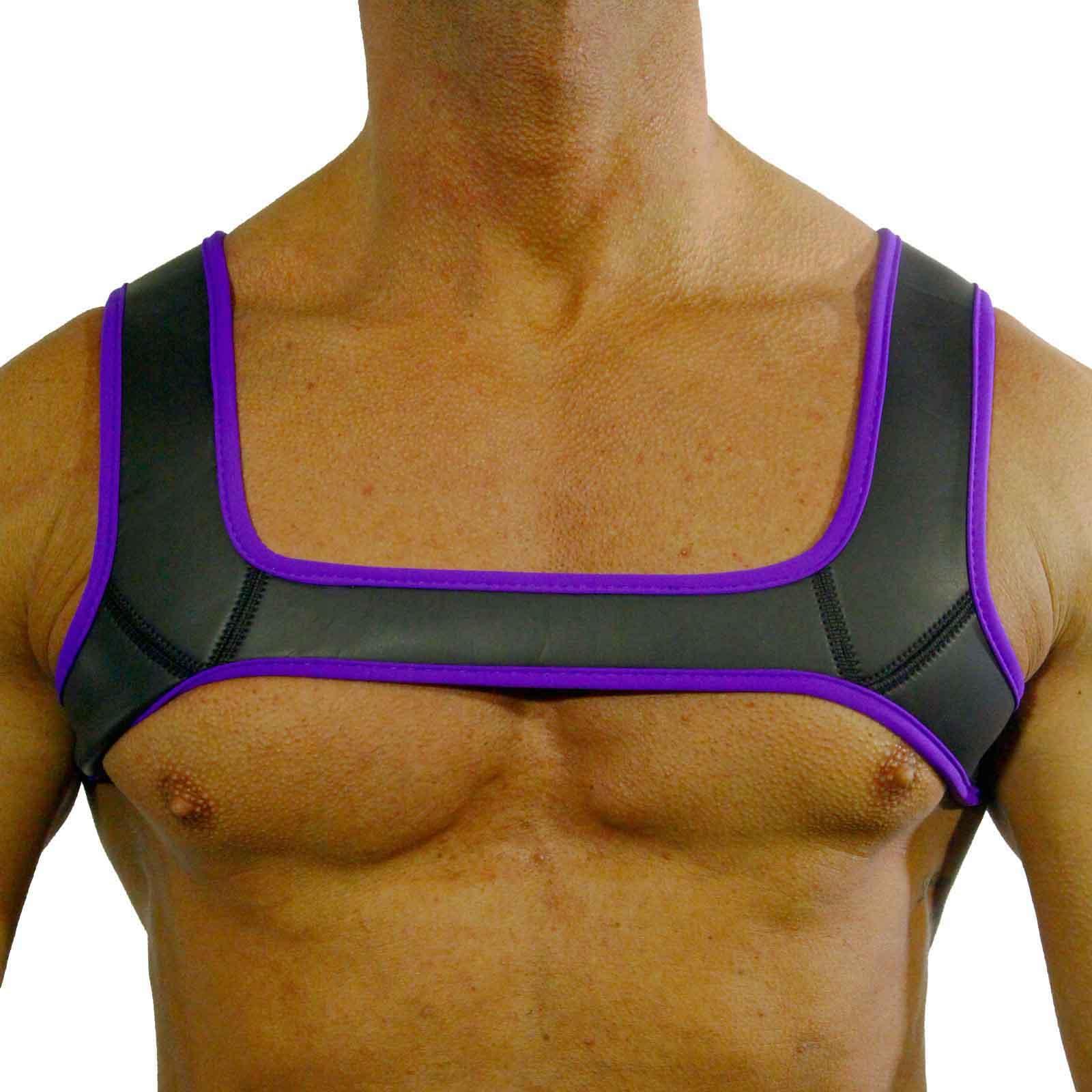 Rude Rider Neoprene Harness Black/Purple, M size