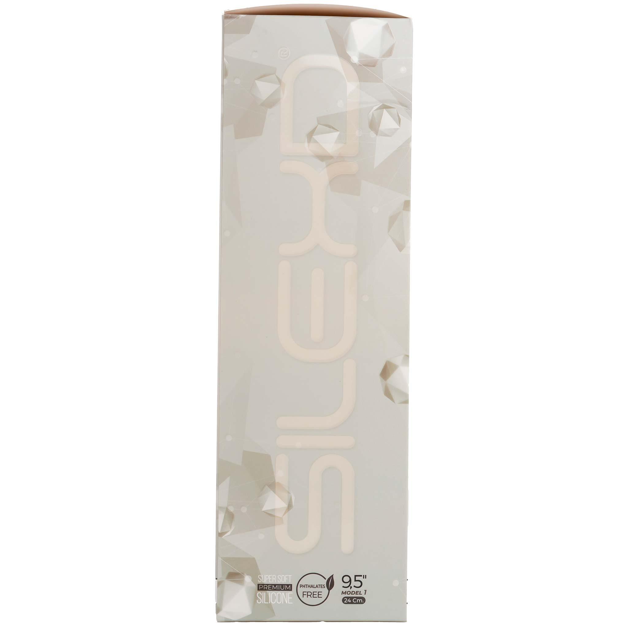 SILEXD Premium Silicone Dildo Model 1, 24 cm, Light skin