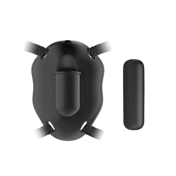 PRETTY LOVE - Carter, Strap on with rechargeable bullet, 12 functions of vibration L:110mm  W:65mm  H:45mm