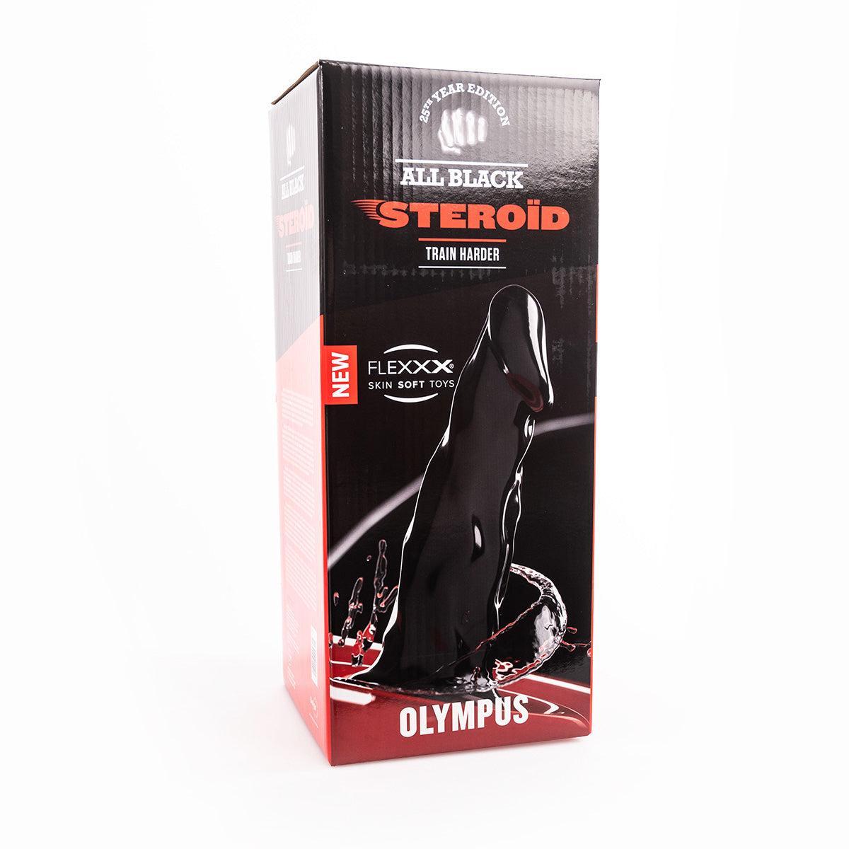 All Black Steroid Olympus Dildo, 45,5 cm