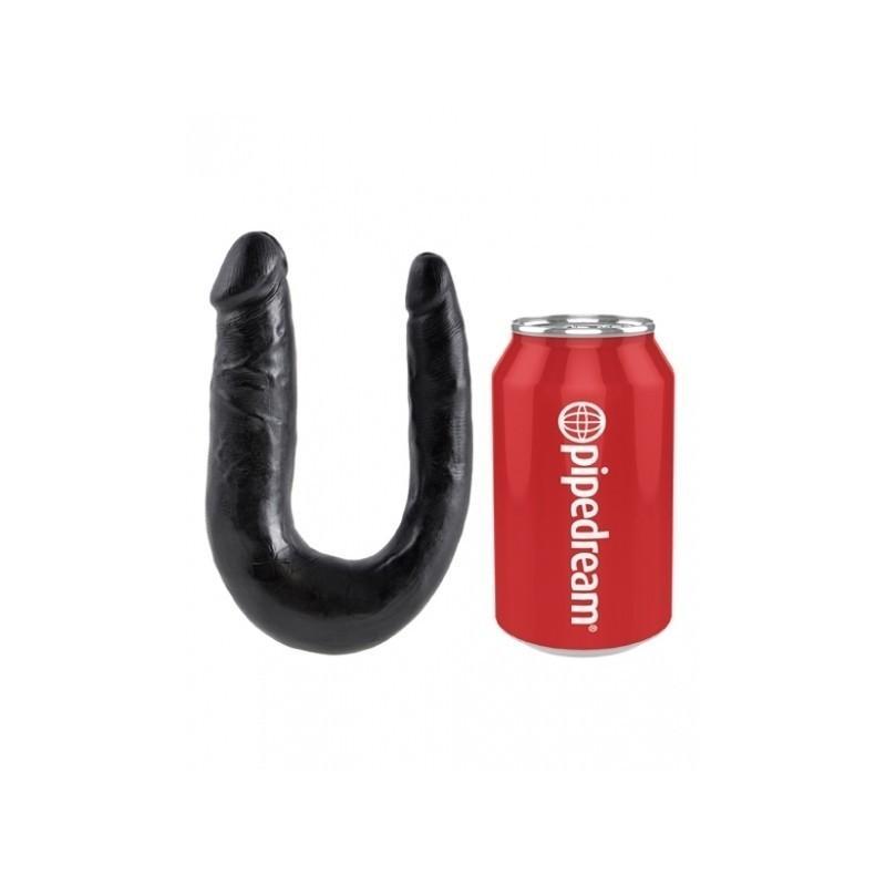 King Cock U-SHAPED SMALL DOUBLE TROUBLE BLACK, 33,5 cm