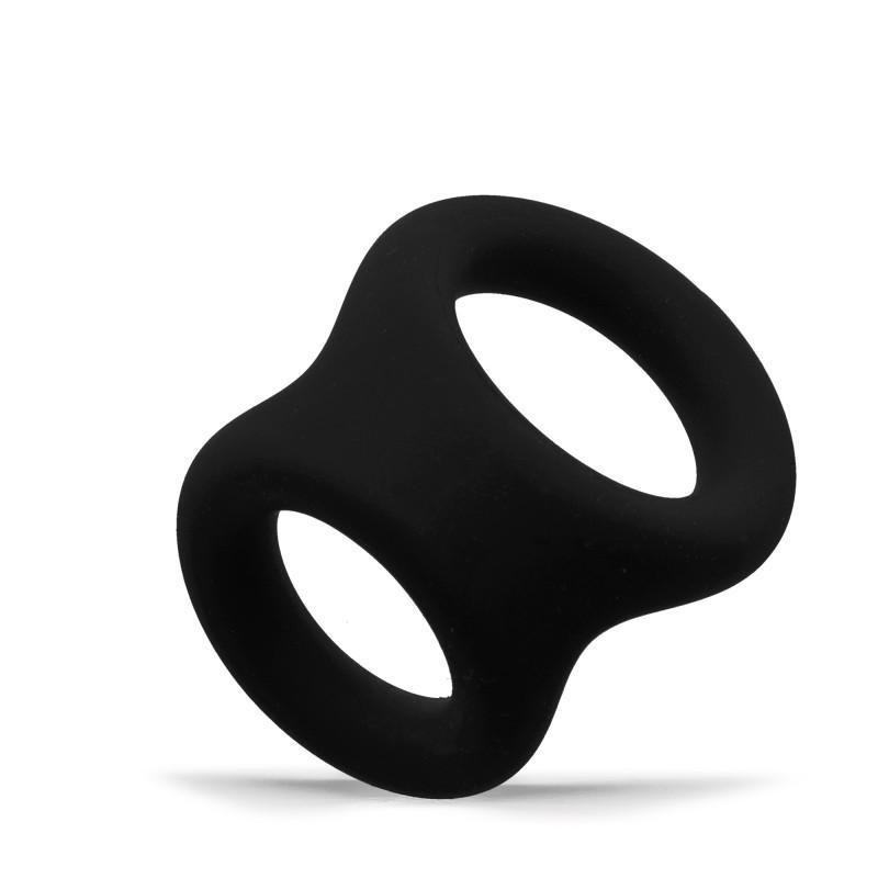 Rude Rider Shaft and Ball Ring Thin Large, Black