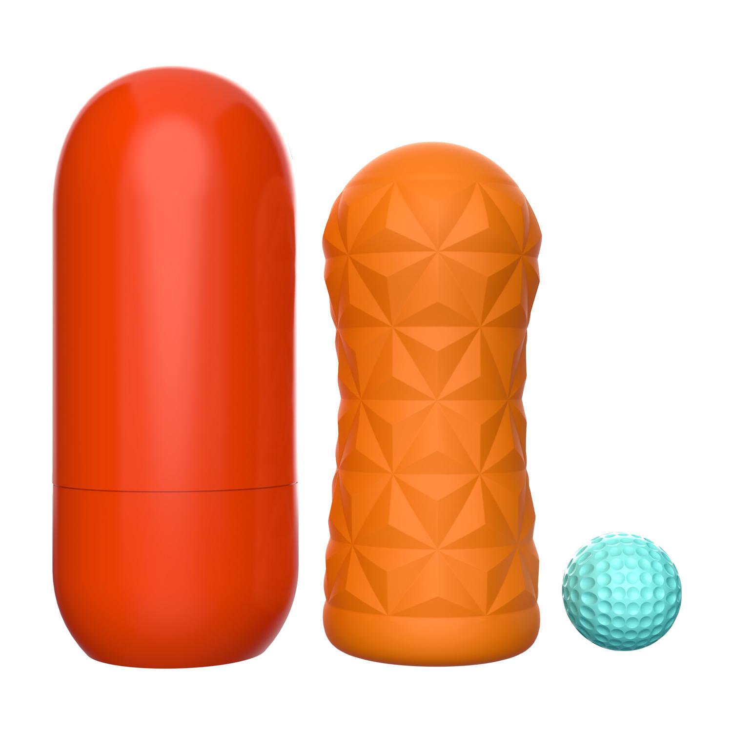 PRETTY LOVE - Victoria Masturbator with Stimulation Ball, Orange