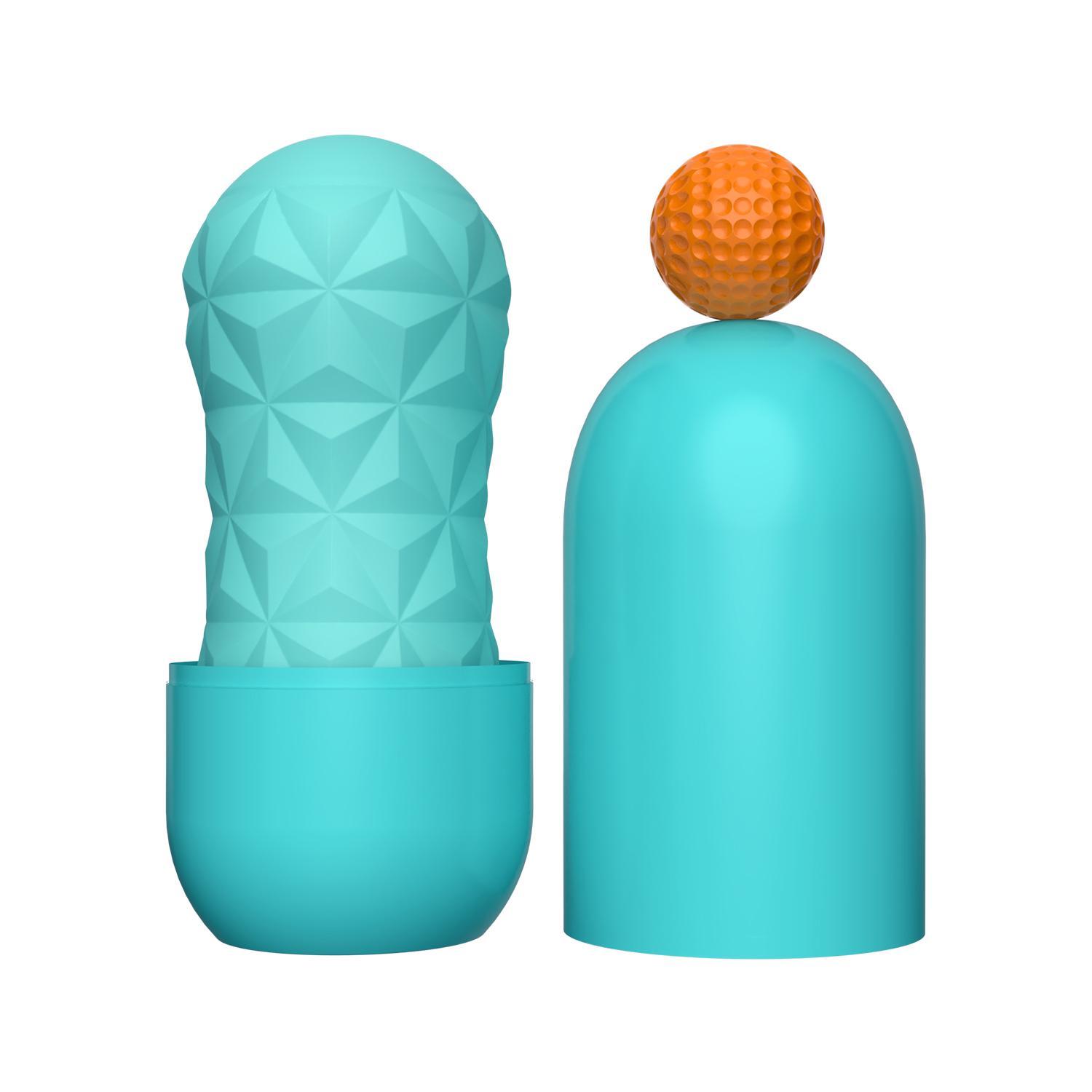 PRETTY LOVE - Victoria Masturbator with Stimulation Ball, Turquoise