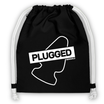 BenSWild BigBag "Plugged", Black, 40 x 49 cm (15,5 x 19 in), 15 Liters