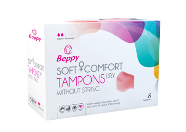 Beppy Soft & Comfort Tampons DRY, Stringless, 8 pcs