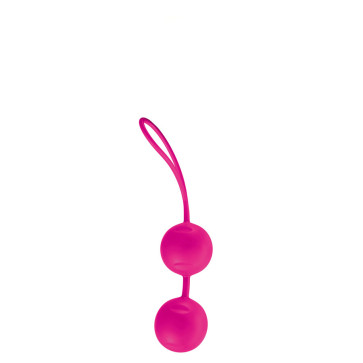 Joyballs Trend Duo, Love Balls, Silikomed®, Magenta, Ø 3,5 cm (1,3 in)