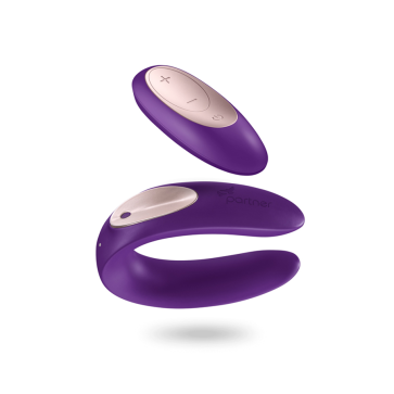 Satisfyer Partner Plus Remote, Couples Vibrator, Silicone/ABS, 7 cm (2,75 in), Ø 2,8 cm (1,1 in)