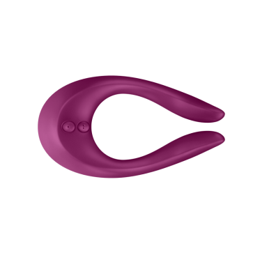 Satisfyer Partner Multifun 2 Vibrator, Silicone/ABS, Fuchsia, 13,5 cm (5,3 in)