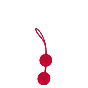 Joyballs Trend Duo, Love Balls, Silikomed®, Red, Ø 3,5 cm (1,3 in)