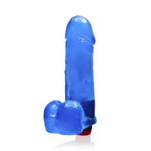 SI IGNITE Thick Cock with Balls and Vibration, 20 cm (8 in), Blue