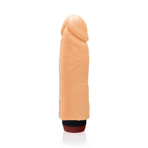 SI IGNITE Cock Dong with Vibration, Vinyl, Flesh, 18 cm (7 in), Ø 4,4 cm (1,7 in)