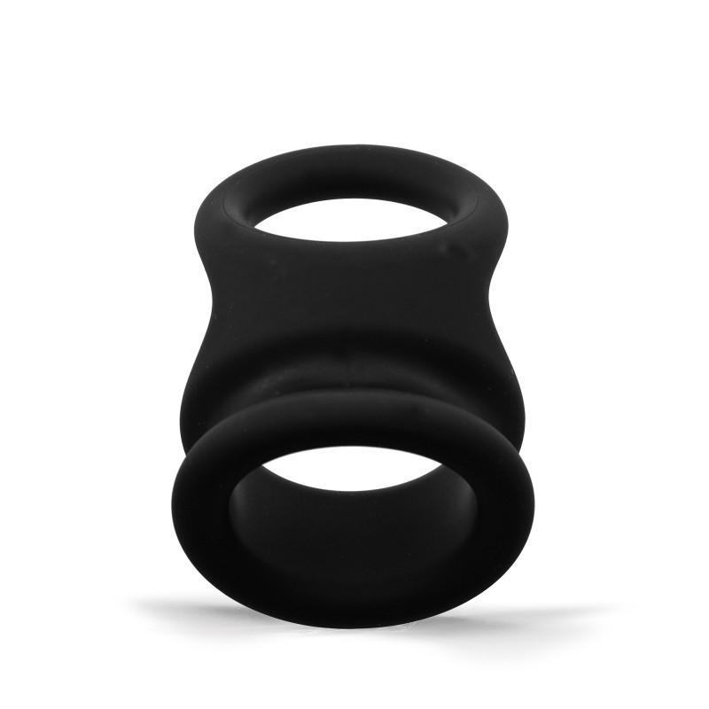 Rude Rider Shaft and Ball Ring Thick Medium, Ball Stretcher, Black