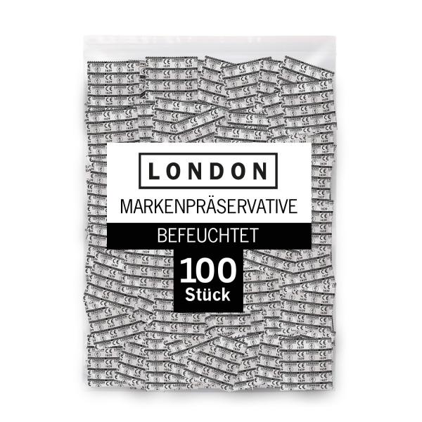 LONDON Q 600 Condoms,  100 pcs, Extra Moist, Ø 52mm, 185mm